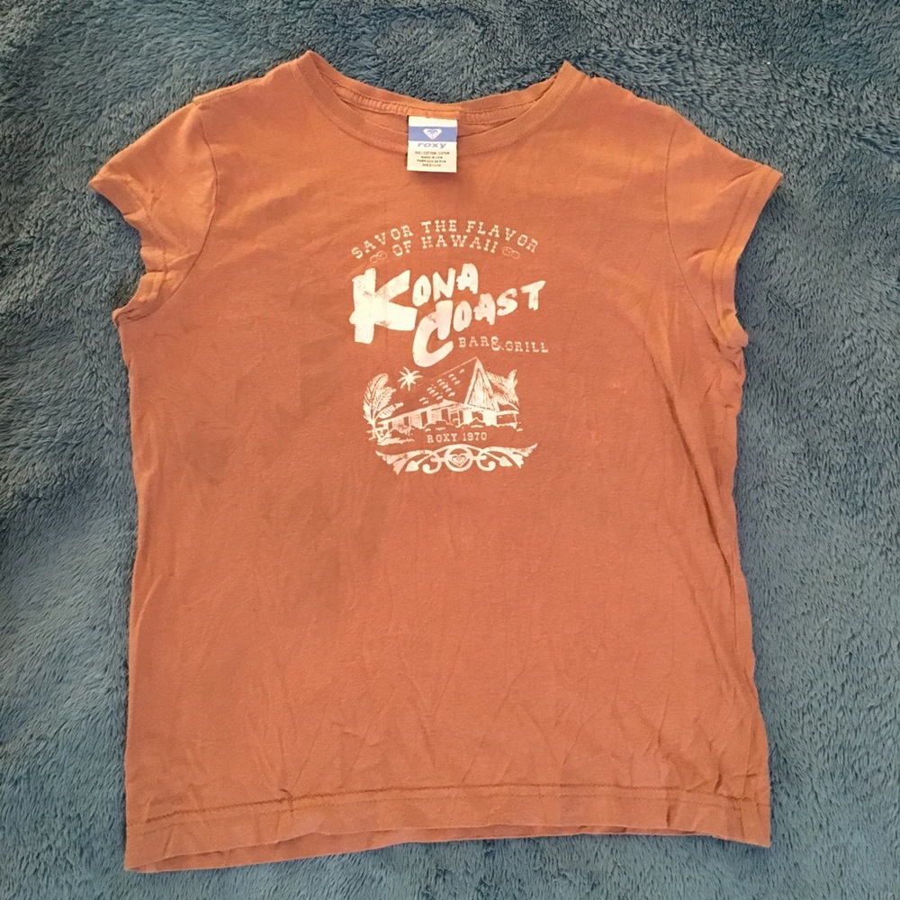 Hawaiian Roxy band shirt